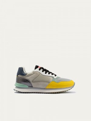 Hoff City Miami Women's Trainers Yellow Grey | PYN914XV