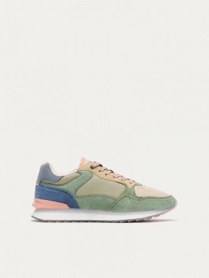 Hoff City Rotterdam Women's Trainers Green Blue | WQE2615OG